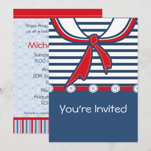 Baby Sailor Suit B Kaart (Voorkant / Achterkant)