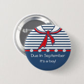 Baby Sailor Suit B Ronde Button 5,7 Cm (Voorkant /achterkant)
