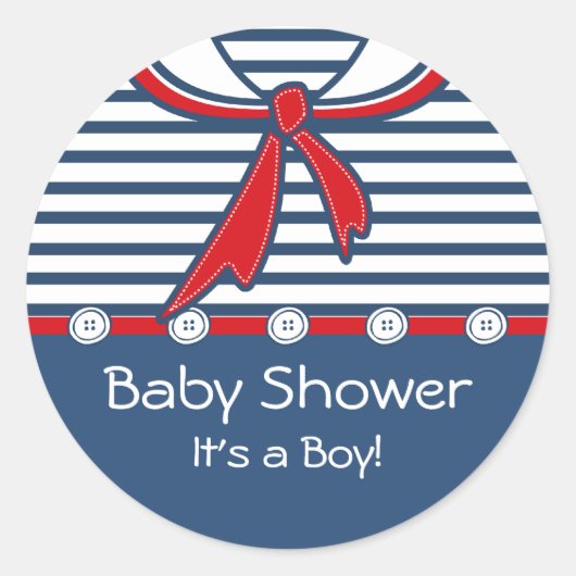 Baby Sailor Suit B Ronde Sticker (Voorkant)