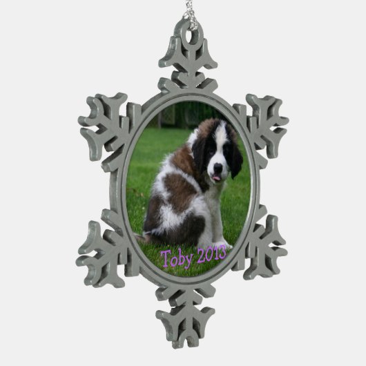 Baby Saint Bernart 2013 Ornament (Links)