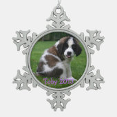 Baby Saint Bernart 2013 Ornament (Voorkant)