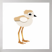 Baby Sandpiper of Pipy Plover Chick Poster (Voorkant)