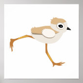 Baby Sandpiper of Pipy Plover Chick Poster (Voorkant)