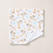 Baby Sandpipers Pipetteren met een peltenhuiskabel Bad Handdoek (Wasdoekje)