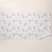 Baby Sandpipers Pipetteren omver Strandlaken (Voorkant)