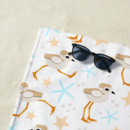 Baby Sandpipers Pipetteren omver Strandlaken