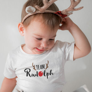 Baby Santa Bezoek - Cute Team Rudolph Kerst Motief
