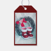 Baby Santa Boots Cadeaulabel (Voorkant)