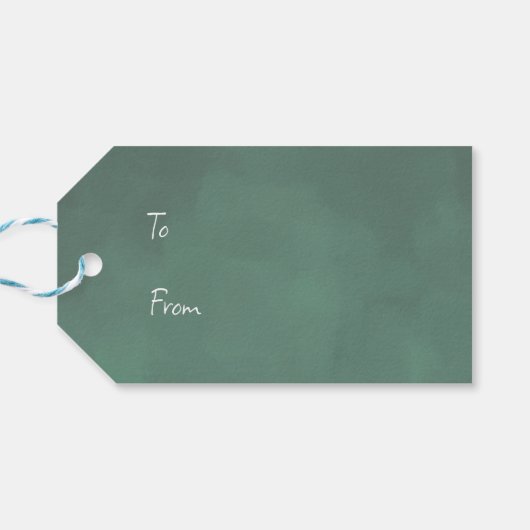 Baby Santa Claus Cadeaulabel (Achterkant Horizontaal)