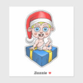 Baby Santa Claus Sticker (Vel)