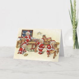  Baby Santa Illustration Feestdagen Kaart