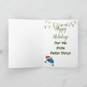 Baby "Santa shark" Feestdagen Kaart (Binnen)