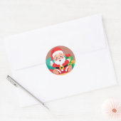 Baby Santa Speelse illustratie Sticker (Envelop)