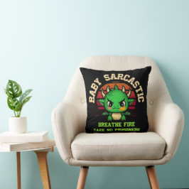Baby Sarcastic Dragon Breathe Fire Kussen