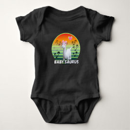 Baby Saurus - Schattigee dinosaurus Baby-ontwerp Romper