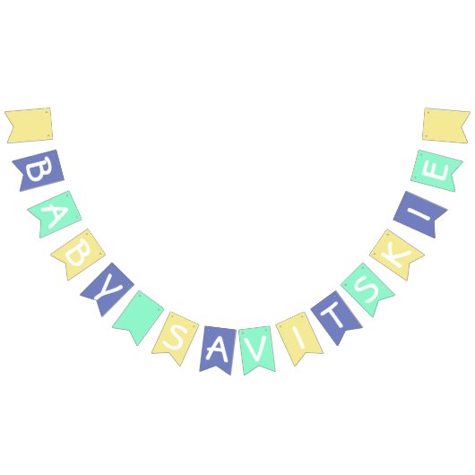 Baby Savitskie Baby shower Banner (Alle)