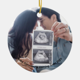 Baby Scan Foto Binnenkort Keramisch Ornament