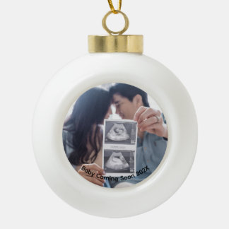 Baby Scan Foto Binnenkort Keramische Bal Ornament