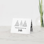 Baby Scan foto Kerstmis zwangerschap Aankondiging (Voorkant)