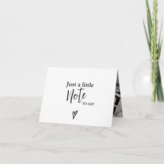 Baby Scan foto Minimalistische zwangerschapsaankon Bedankkaart (Voorkant)