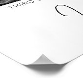 Baby Scan Fotosonogram pasgeborene baby keepsake Poster (Hoek)