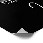 Baby Scan Fotosonogram pasgeborene baby keepsake Poster (Hoek)