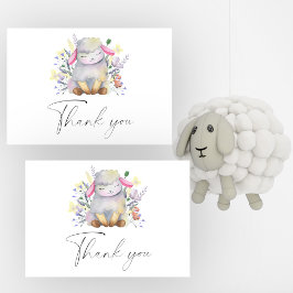 Baby Schaap - Dankkaart Bedankkaart