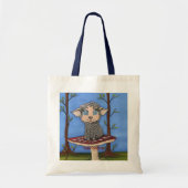 Baby Schaap op paddestoel Tote Bag (Voorkant)