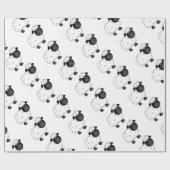 Baby schapen voor ooien cadeaupapier (Vlak)