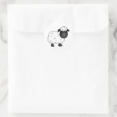 Baby Schapen voor ooien Ronde Sticker (Tas)