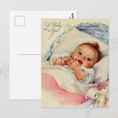  baby schattig briefkaart (Voorkant / Achterkant)