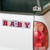 Baby schattige design kunst bumpersticker (Op Truck)