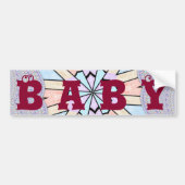 Baby schattige design kunst bumpersticker (Voorkant)