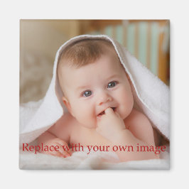 Baby schattige persoonlijke foto magneet