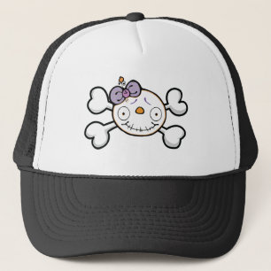baby schedel en gekruiste botten trucker pet