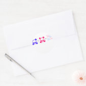 baby schedels ronde sticker (Envelop)
