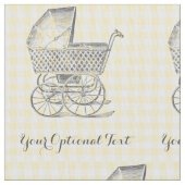 Baby Schema op gele gingham Stof (Close Up)