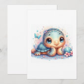 baby schildpad kaart (Voorkant / Achterkant)