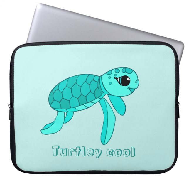 Baby schildpad laptop sleeve (Voorkant)