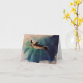 baby schildpad op waterverf kaart (Gele Bloem)