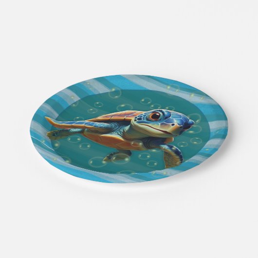 Baby Schildpad Papieren Bord (Gekanteld)