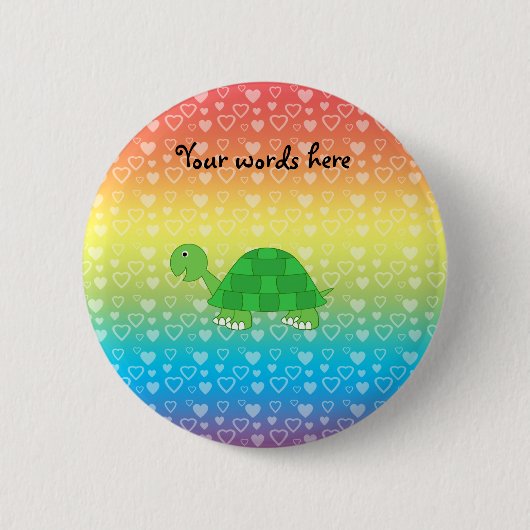 Baby schildpad ronde button 5,7 cm (Voorkant)