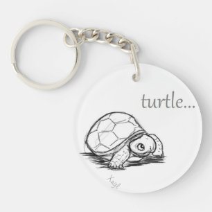Baby schildpad sleutelhanger