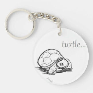 Baby schildpad sleutelhanger