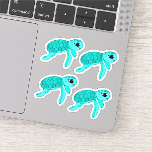 Baby schildpad sticker