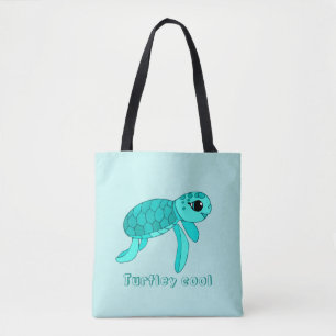 Baby schildpad tote bag