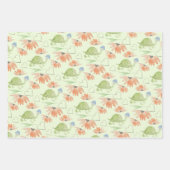 Baby schildpad Waterverf met handbeschilderd Inpakpapier Vel (Voorkant 3)