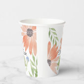 Baby schildpad Waterverf met handbeschilderd Papieren Bekers (Rechts)