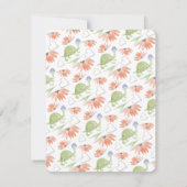 Baby schildpad Waterverf met handbeschilderd Save The Date (Achterkant)