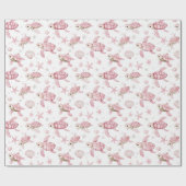 Baby schildpadden en baby cadeaupapier (Vlak)